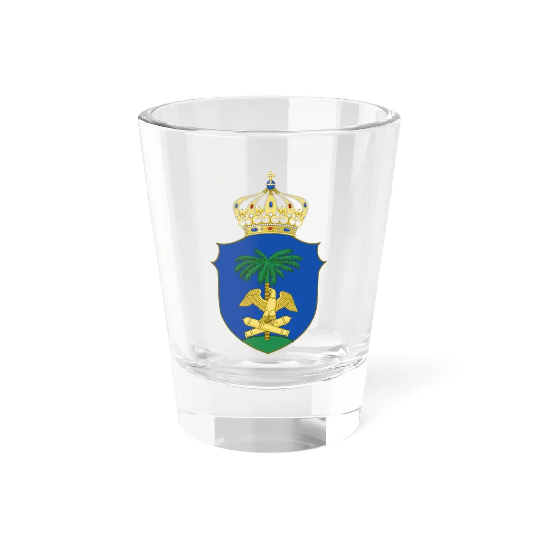Lesser Coat of Arms of Haiti 1849-1859 (Haiti) (Coat of Arms) Shot Glass 1.5oz 1.5oz - Go Mug Yourself