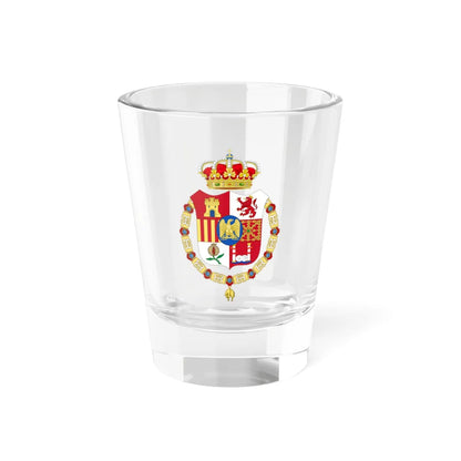 Lesser Coat of Arms of Joseph Bonaparte as King of Spain-Golden Fleece Variant (Spain) (Coat of Arms) Shot Glass 1.5oz 1.5oz - Go Mug Yourself
