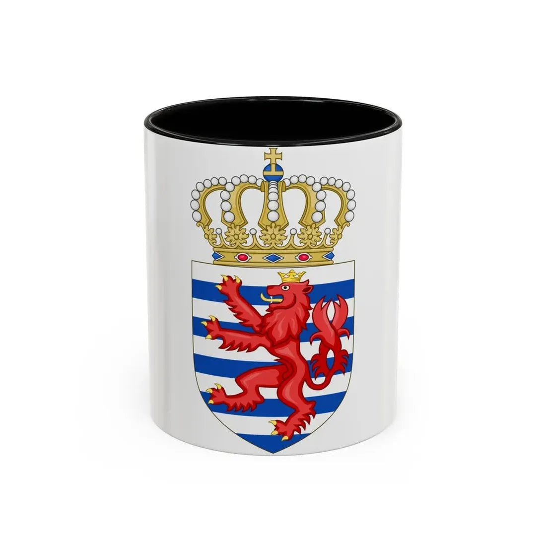 Lesser coat of arms of Luxembourg - Accent Coffee Mug 11oz Black - Go Mug Yourself