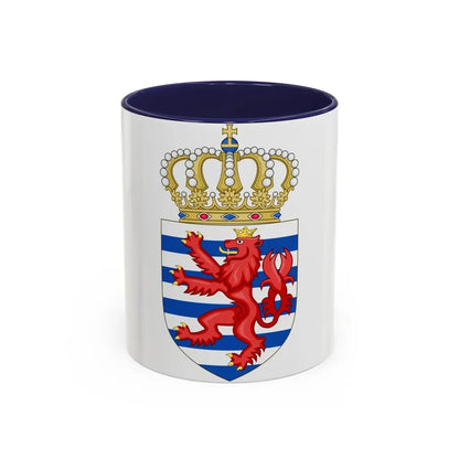 Lesser coat of arms of Luxembourg - Accent Coffee Mug 11oz Navy - Go Mug Yourself