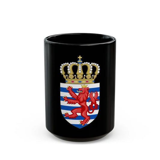 Lesser coat of arms of Luxembourg - Black Coffee Mug-15oz-Go Mug Yourself