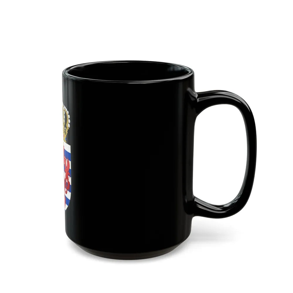 Lesser coat of arms of Luxembourg - Black Coffee Mug-Go Mug Yourself