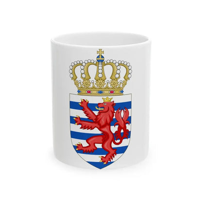 Lesser coat of arms of Luxembourg - White Coffee Mug 11oz - Go Mug Yourself