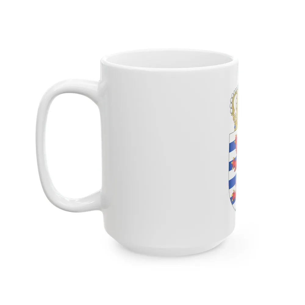 Lesser coat of arms of Luxembourg - White Coffee Mug-Go Mug Yourself