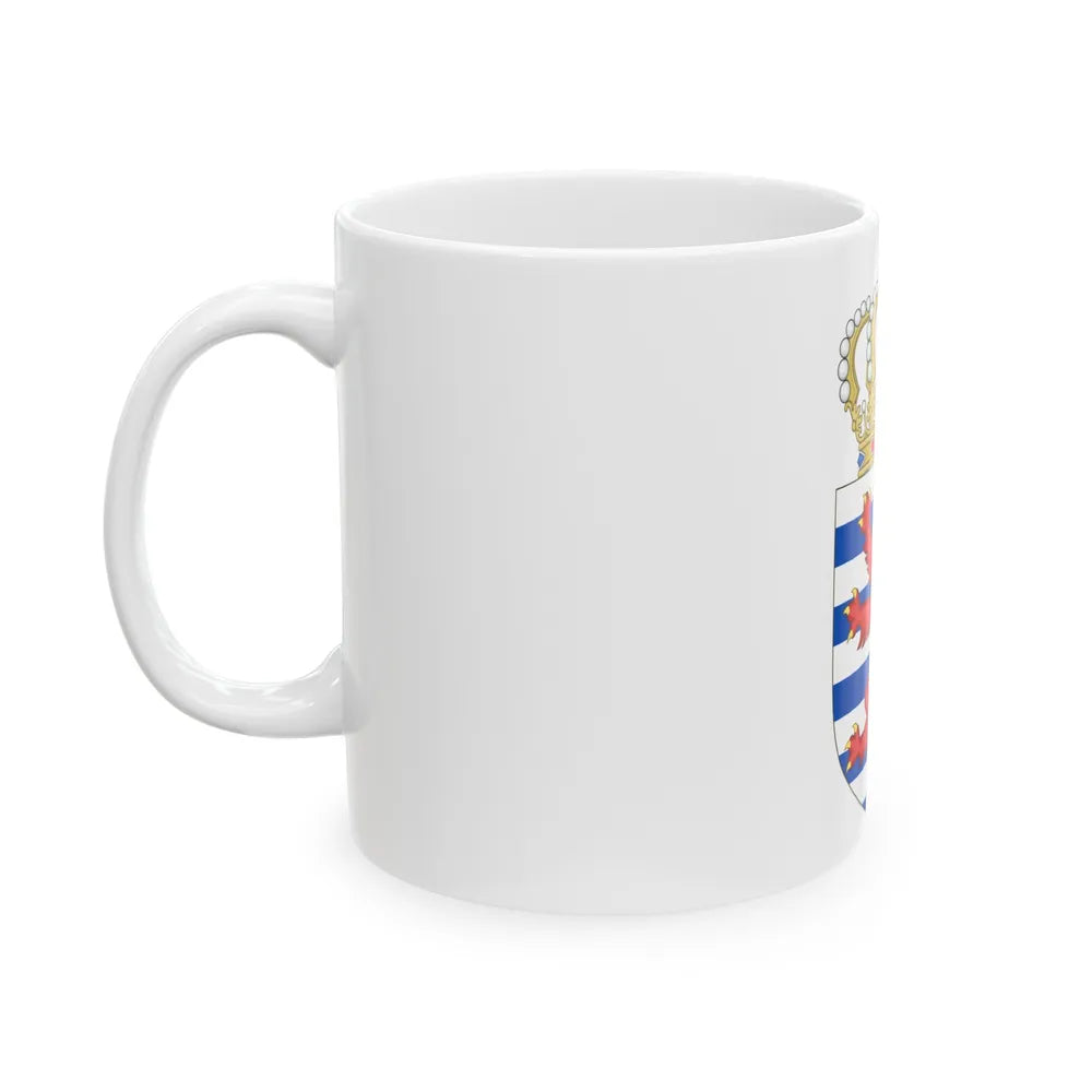 Lesser coat of arms of Luxembourg - White Coffee Mug-Go Mug Yourself