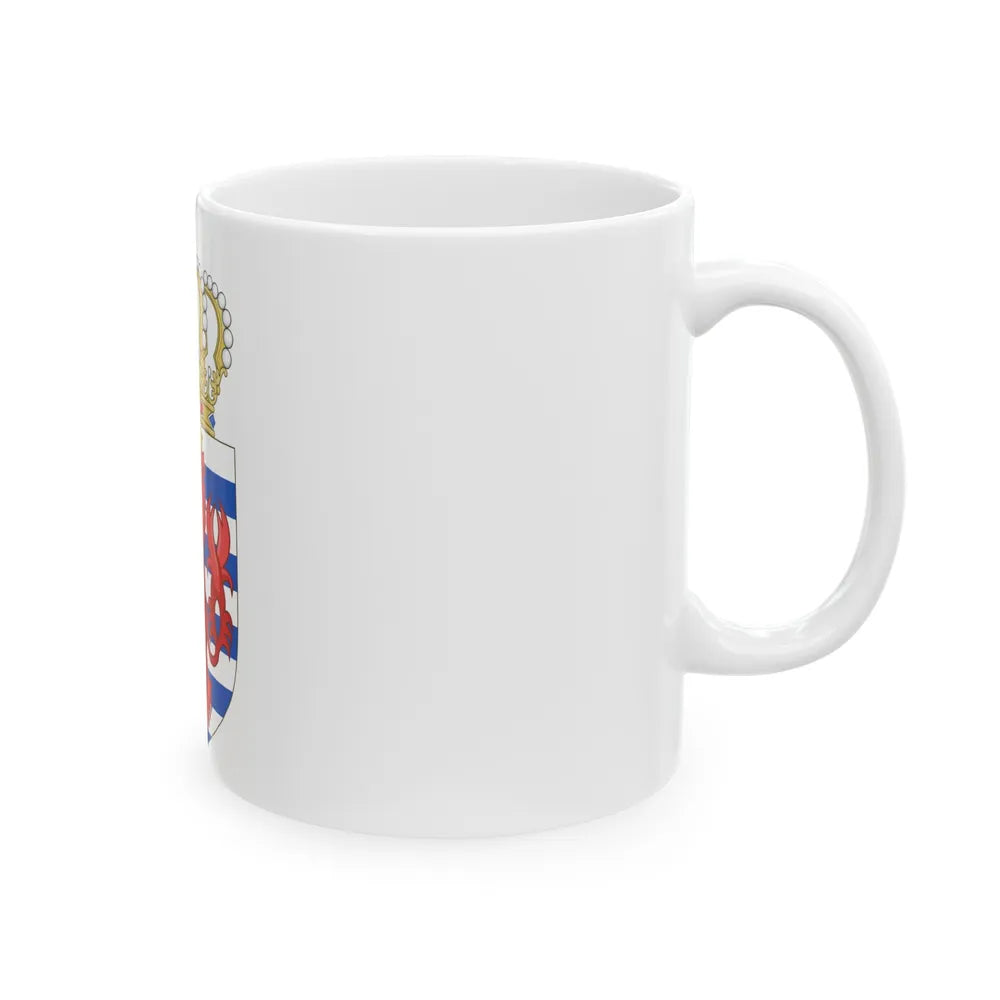 Lesser coat of arms of Luxembourg - White Coffee Mug-Go Mug Yourself