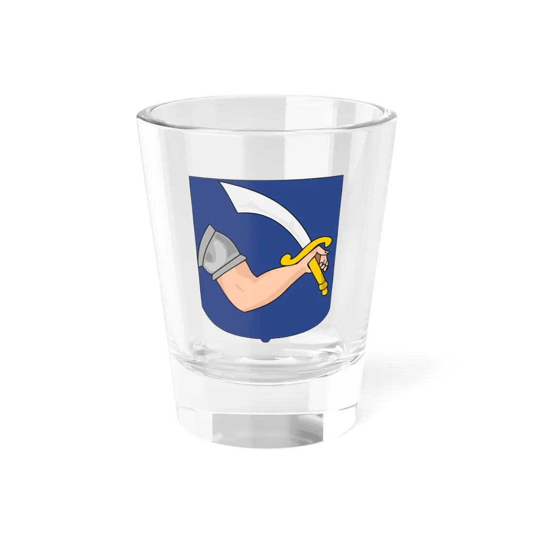 Lesser coat of arms of Regency of Algiers (Algeria) (Coat of Arms) Shot Glass 1.5oz 1.5oz - Go Mug Yourself