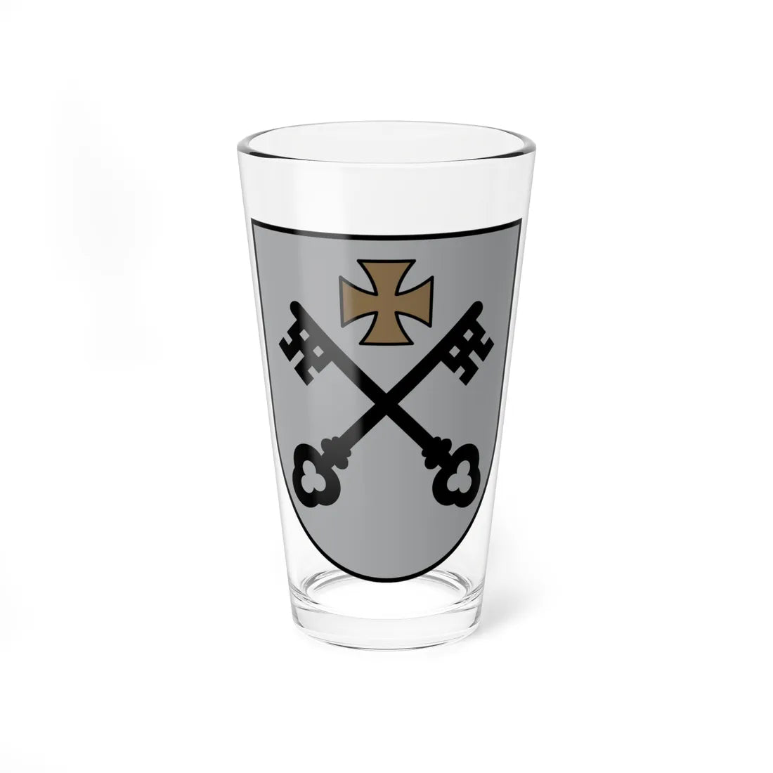 Lesser coat of Arms of Riga - for display (Latvia) (Coat of Arms) Pint Glass 16oz 16oz - Go Mug Yourself