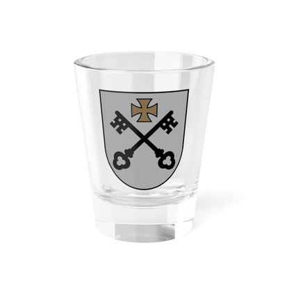 Lesser coat of Arms of Riga - for display (Latvia) (Coat of Arms) Shot Glass 1.5oz 1.5oz - Go Mug Yourself