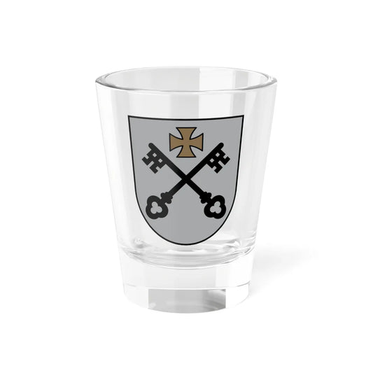 Lesser coat of Arms of Riga - for display (Latvia) (Coat of Arms) Shot Glass 1.5oz 1.5oz - Go Mug Yourself