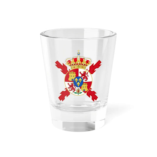 Lesser Coat of arms of Spain 1843-1868 and 1874-1931-Version of the Colours (Spain) (Coat of Arms) Shot Glass 1.5oz 1.5oz - Go Mug Yourself