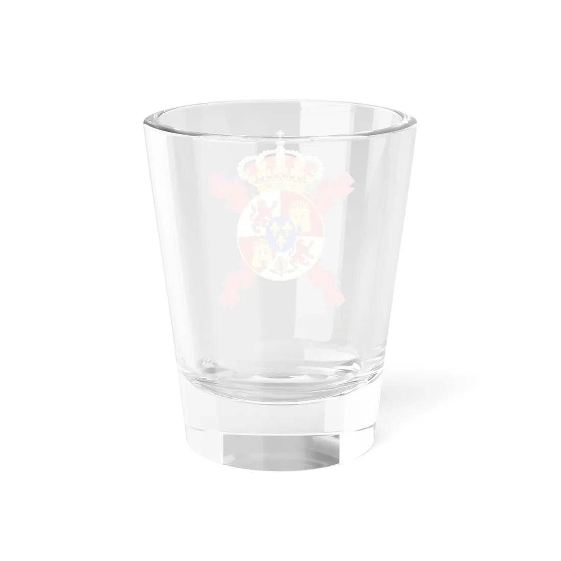 Lesser Coat of arms of Spain 1843-1868 and 1874-1931-Version of the Colours (Spain) (Coat of Arms) Shot Glass 1.5oz - Go Mug Yourself