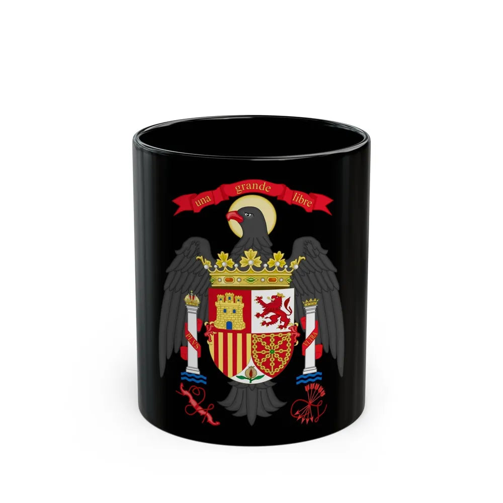 Lesser Coat of Arms of Spain (1977-1981) - Black Coffee Mug-11oz-Go Mug Yourself