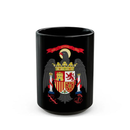 Lesser Coat of Arms of Spain (1977-1981) - Black Coffee Mug 15oz - Go Mug Yourself