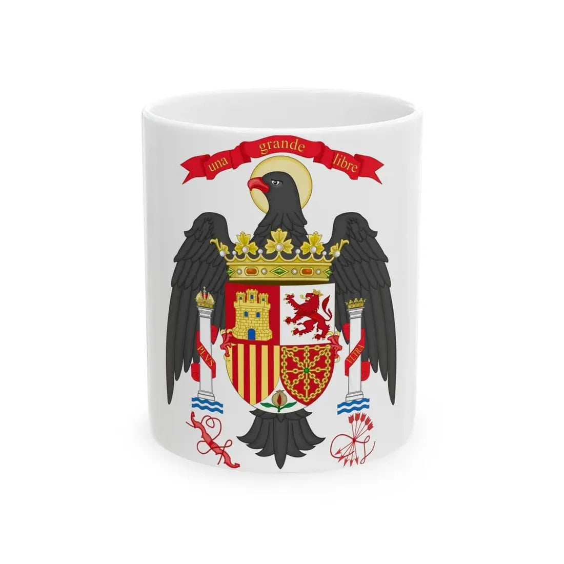 Lesser Coat of Arms of Spain (1977-1981) - White Coffee Mug 11oz - Go Mug Yourself