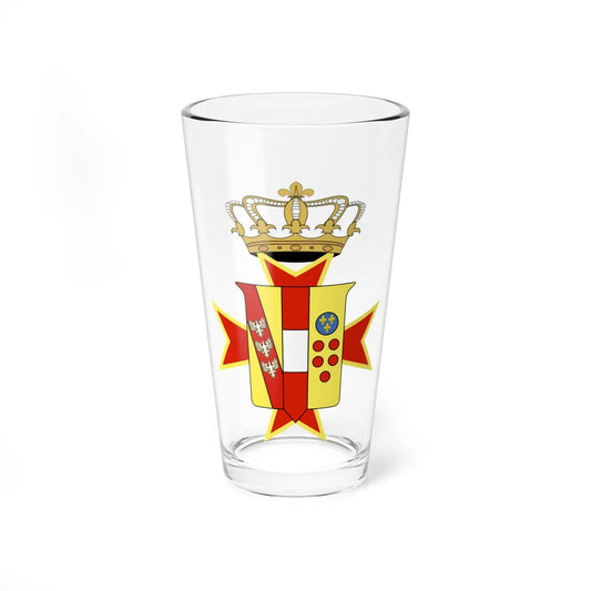 Lesser Coat of arms of the Grand Duchy of Tuscany Habsburg-Lorraine (Italy) (Coat of Arms) Pint Glass 16oz 16oz - Go Mug Yourself