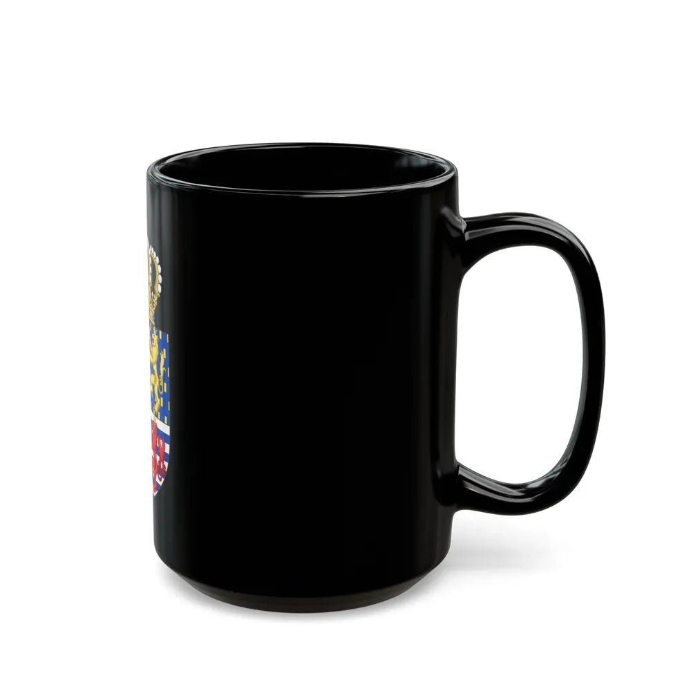 Lesser coat of arms of the Grand Duke of Luxembourg (2000) - Black Coffee Mug-Go Mug Yourself