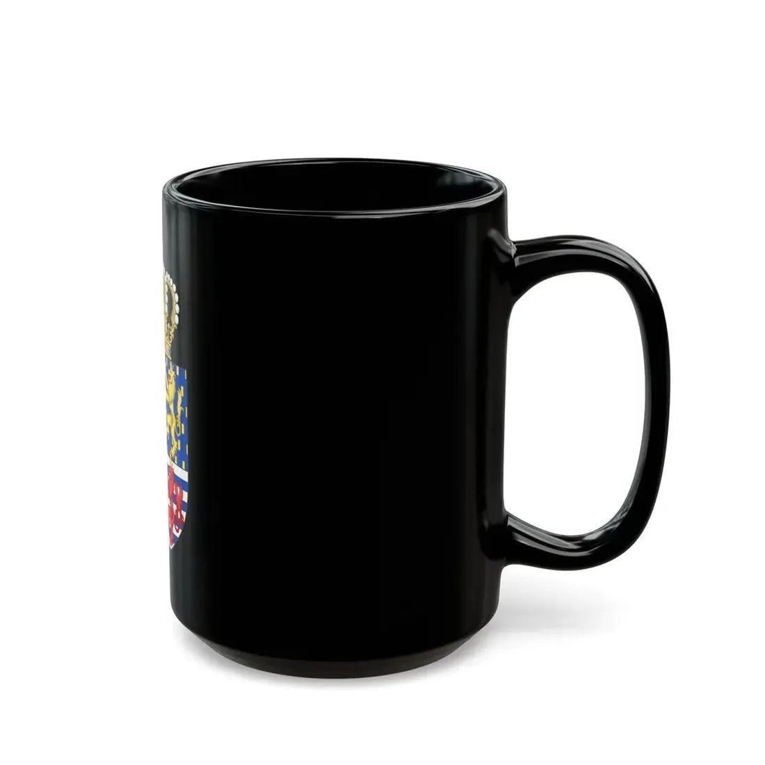 Lesser coat of arms of the Grand Duke of Luxembourg (2000) - Black Coffee Mug - Go Mug Yourself