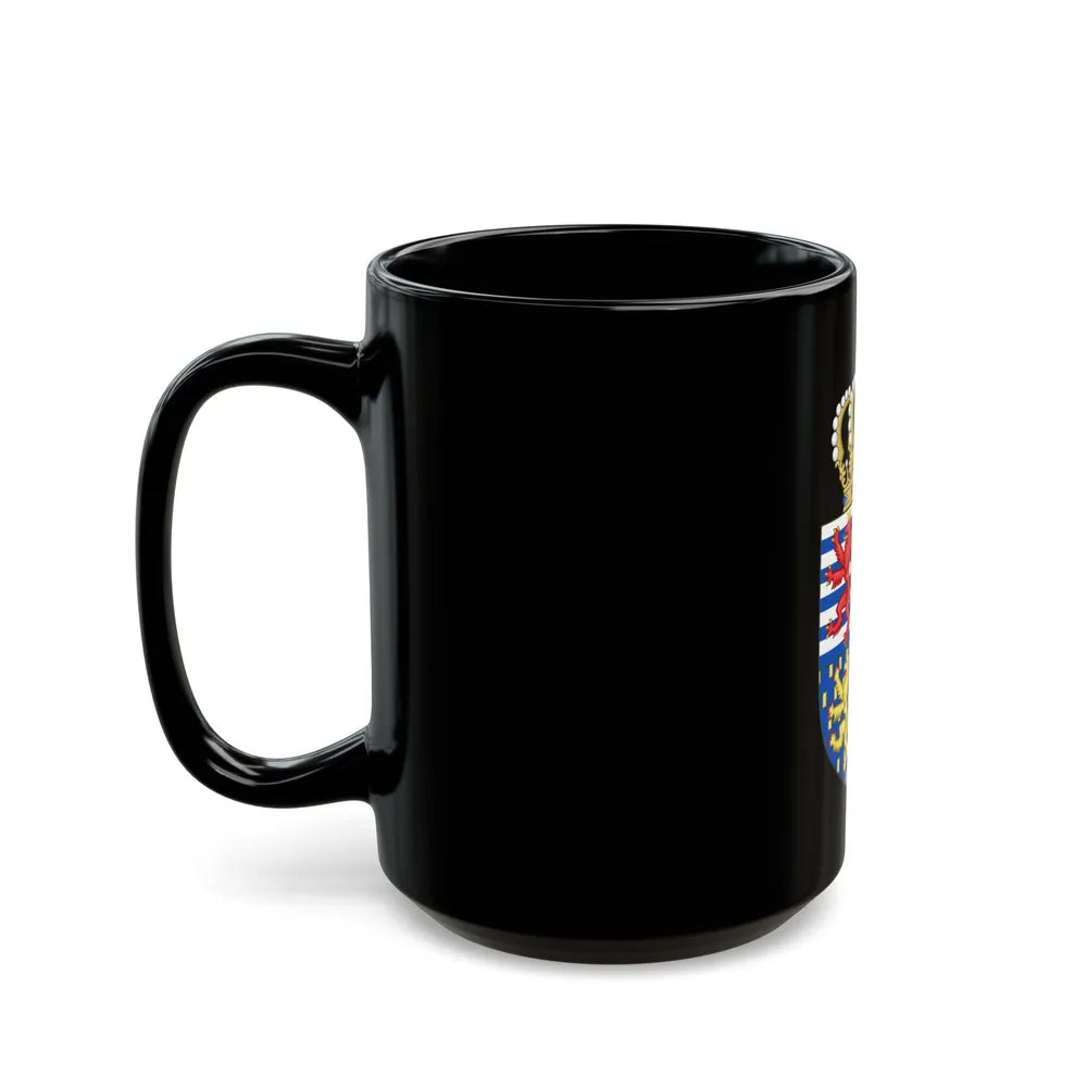 Lesser coat of arms of the Grand Duke of Luxembourg (2000) - Black Coffee Mug-Go Mug Yourself