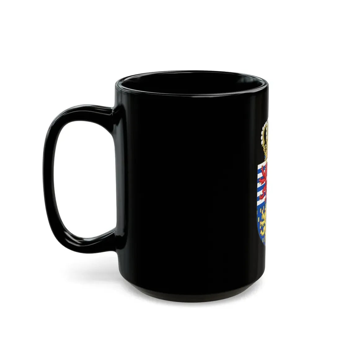 Lesser coat of arms of the Grand Duke of Luxembourg (2000) - Black Coffee Mug - Go Mug Yourself