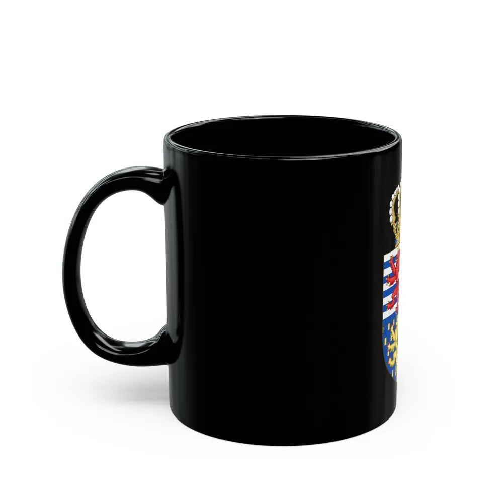 Lesser coat of arms of the Grand Duke of Luxembourg (2000) - Black Coffee Mug-Go Mug Yourself