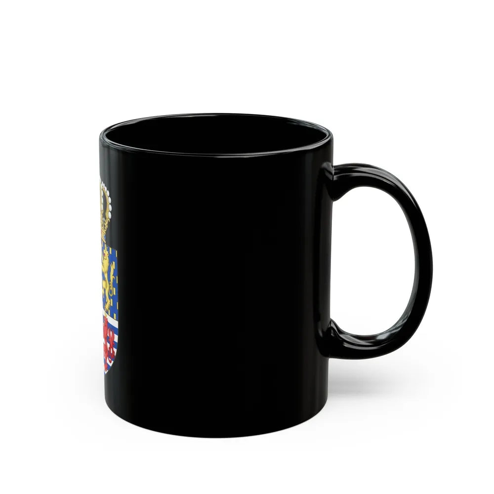 Lesser coat of arms of the Grand Duke of Luxembourg (2000) - Black Coffee Mug-Go Mug Yourself