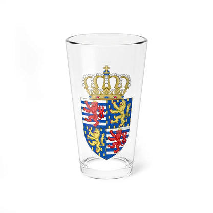 Lesser coat of arms of the Grand Duke of Luxembourg (2000) - Pint Glass 16oz-16oz-Go Mug Yourself