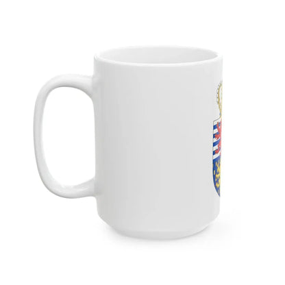 Lesser coat of arms of the Grand Duke of Luxembourg (2000) - White Coffee Mug - Go Mug Yourself