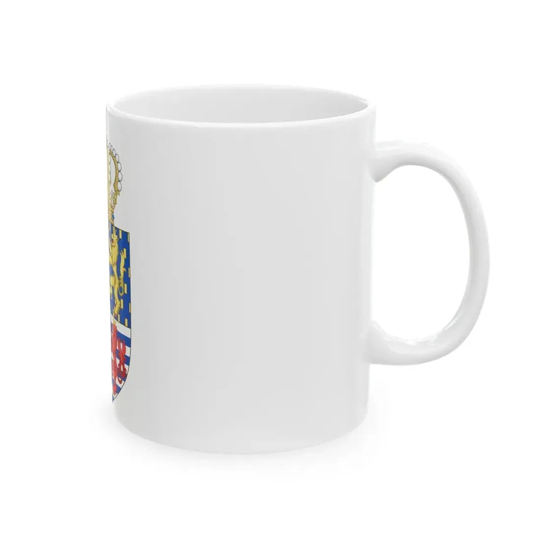 Lesser coat of arms of the Grand Duke of Luxembourg (2000) - White Coffee Mug - Go Mug Yourself