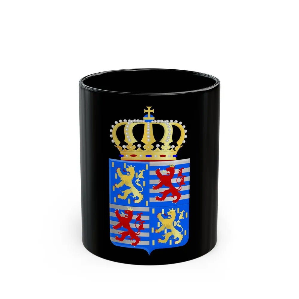 Lesser coat of arms of the Grand Dukes of Luxembourg prior to 2000 - Black Coffee Mug-11oz-Go Mug Yourself