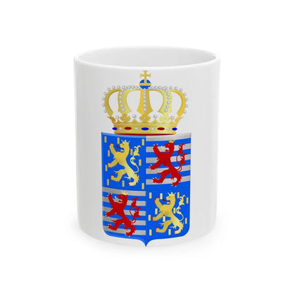 Lesser coat of arms of the Grand Dukes of Luxembourg prior to 2000 - White Coffee Mug-11oz-Go Mug Yourself