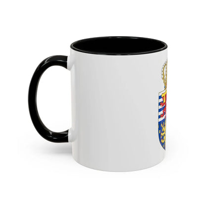 Lesser coat of arms of the Hereditary Grand Duke of Luxembourg (2000) - Accent Coffee Mug - Go Mug Yourself