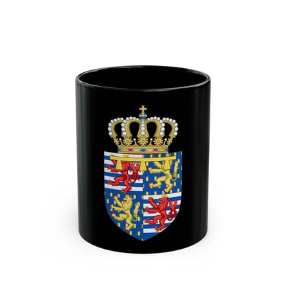 Lesser coat of arms of the Hereditary Grand Duke of Luxembourg (2000) - Black Coffee Mug-11oz-Go Mug Yourself