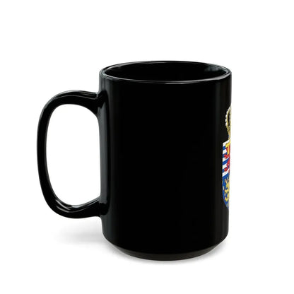 Lesser coat of arms of the Hereditary Grand Duke of Luxembourg (2000) - Black Coffee Mug - Go Mug Yourself