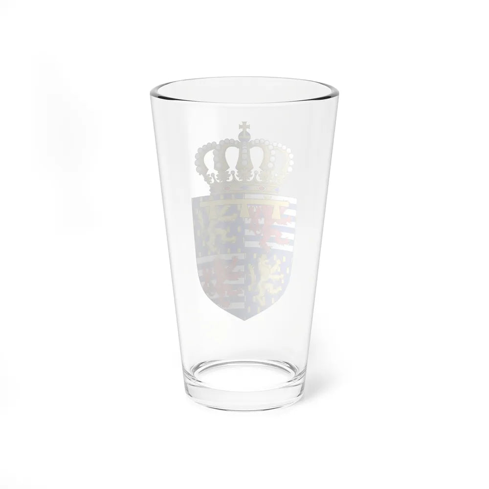 Lesser coat of arms of the Hereditary Grand Duke of Luxembourg (2000) - Pint Glass 16oz-Go Mug Yourself