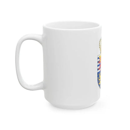Lesser coat of arms of the Hereditary Grand Duke of Luxembourg (2000) - White Coffee Mug - Go Mug Yourself