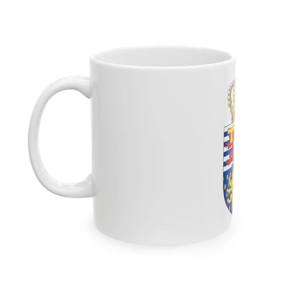 Lesser coat of arms of the Hereditary Grand Duke of Luxembourg (2000) - White Coffee Mug-Go Mug Yourself