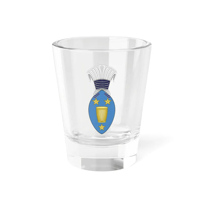 Lesser Coat of Arms of the King of Rwanda Shield (Rwanda) (Coat of Arms) Shot Glass 1.5oz 1.5oz - Go Mug Yourself
