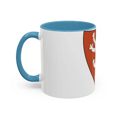 Lesser coat of arms of the Kingdom of Bohemia (Wenceslaus II of Bohemia) - Accent Coffee Mug - Go Mug Yourself