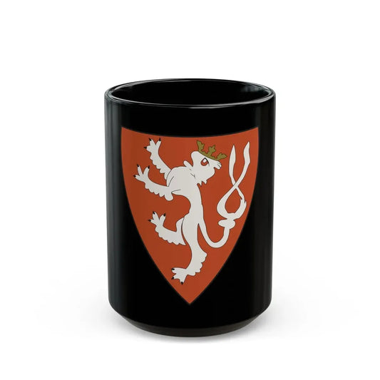 Lesser coat of arms of the Kingdom of Bohemia (Wenceslaus II of Bohemia) - Black Coffee Mug 15oz - Go Mug Yourself