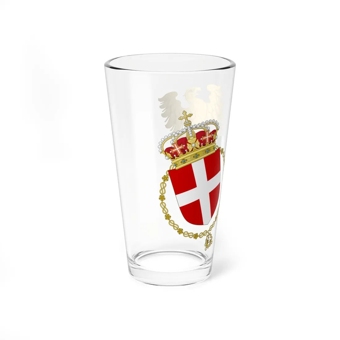 Lesser Coat of Arms of the Kingdom of Italy 1927-1929 (Italy) (Coat of Arms) Pint Glass 16oz - Go Mug Yourself