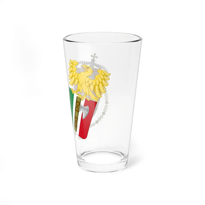 Lesser Coat of Arms of the Kingdom of Italy 1927-1929 (Italy) (Coat of Arms) Pint Glass 16oz - Go Mug Yourself