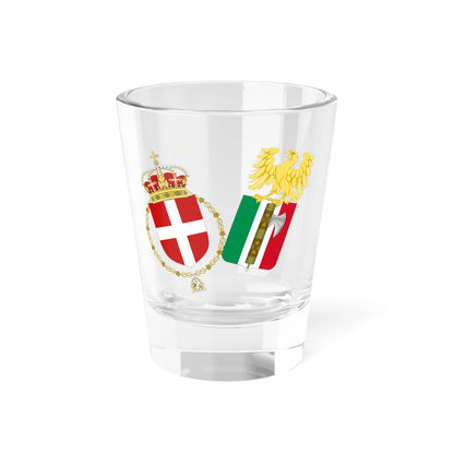 Lesser Coat of Arms of the Kingdom of Italy 1927-1929 (Italy) (Coat of Arms) Shot Glass 1.5oz 1.5oz - Go Mug Yourself