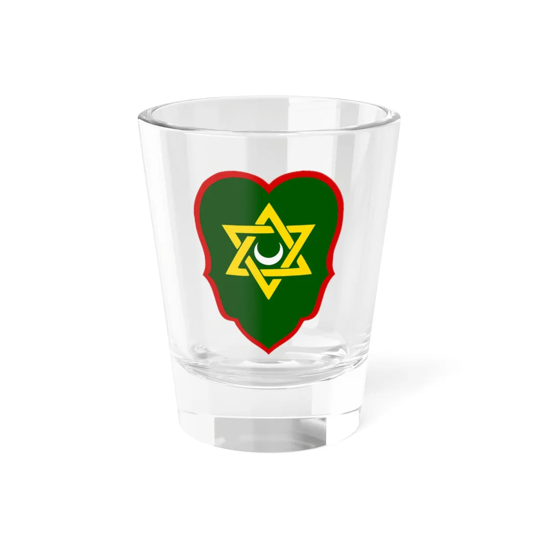 Lesser coat of arms of the Regency of Algiers (Algeria) (Coat of Arms) Shot Glass 1.5oz 1.5oz - Go Mug Yourself