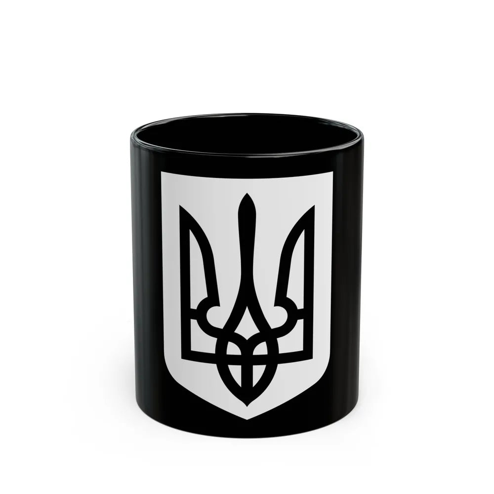 Lesser Coat of Arms of Ukraine 2 - Black Coffee Mug-11oz-Go Mug Yourself