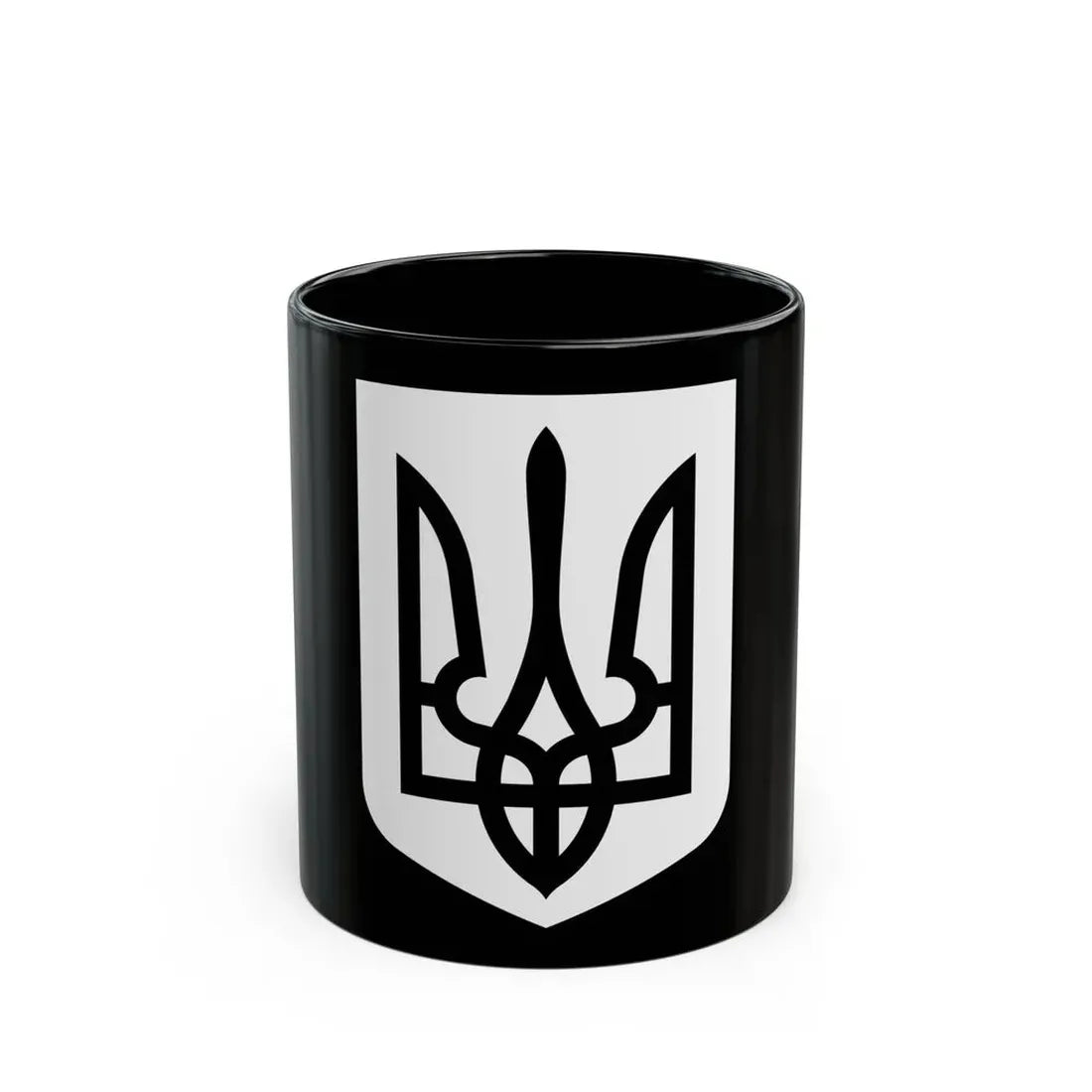 Lesser Coat of Arms of Ukraine 2 - Black Coffee Mug 11oz - Go Mug Yourself