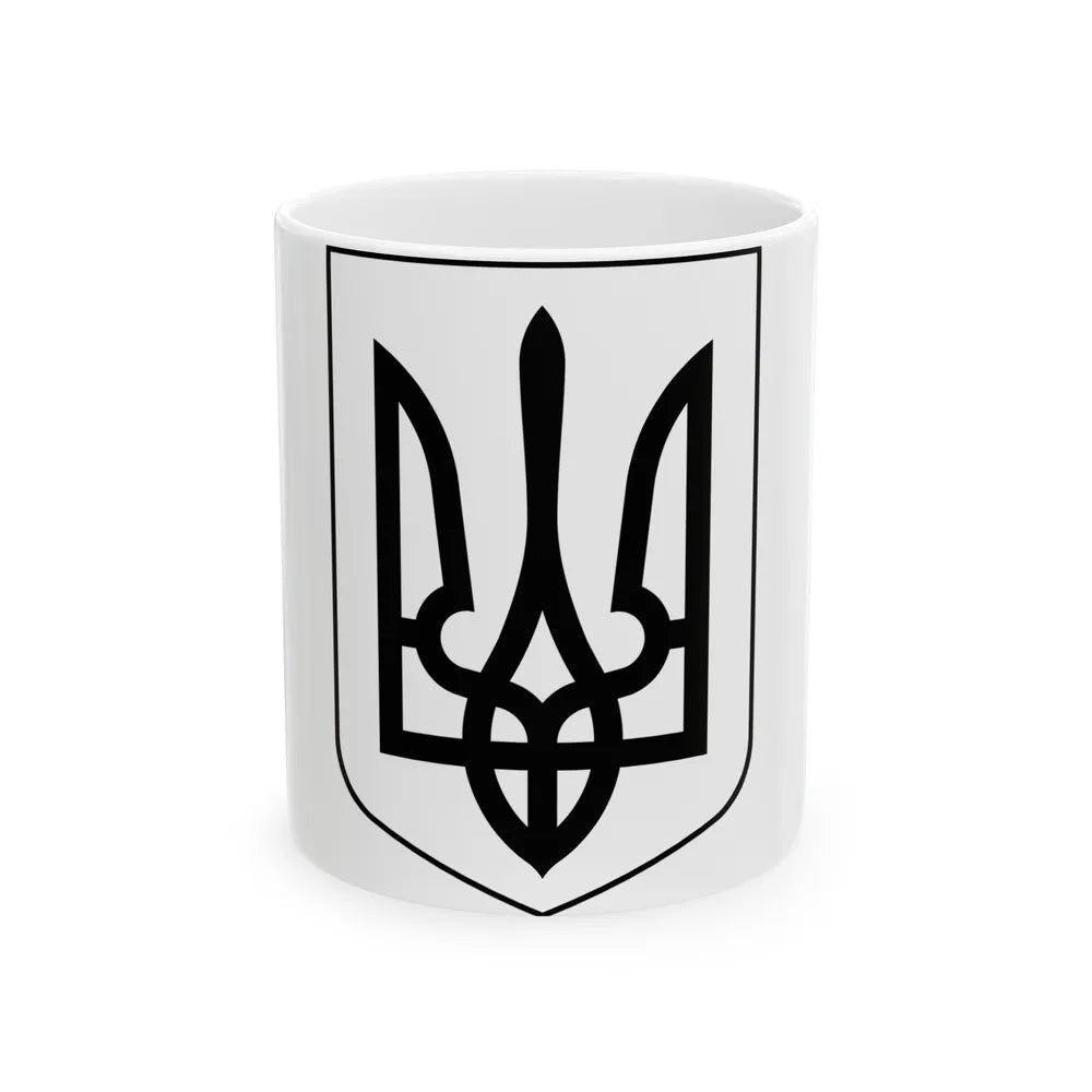 Lesser Coat of Arms of Ukraine 2 - White Coffee Mug-11oz-Go Mug Yourself