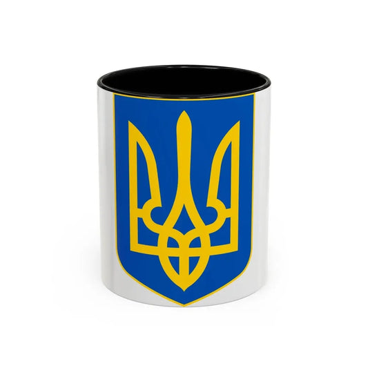 Lesser Coat of Arms of Ukraine - Accent Coffee Mug 11oz Black - Go Mug Yourself