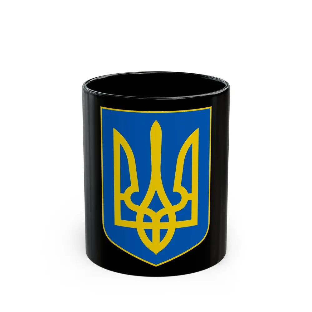 Lesser Coat of Arms of Ukraine - Black Coffee Mug-11oz-Go Mug Yourself