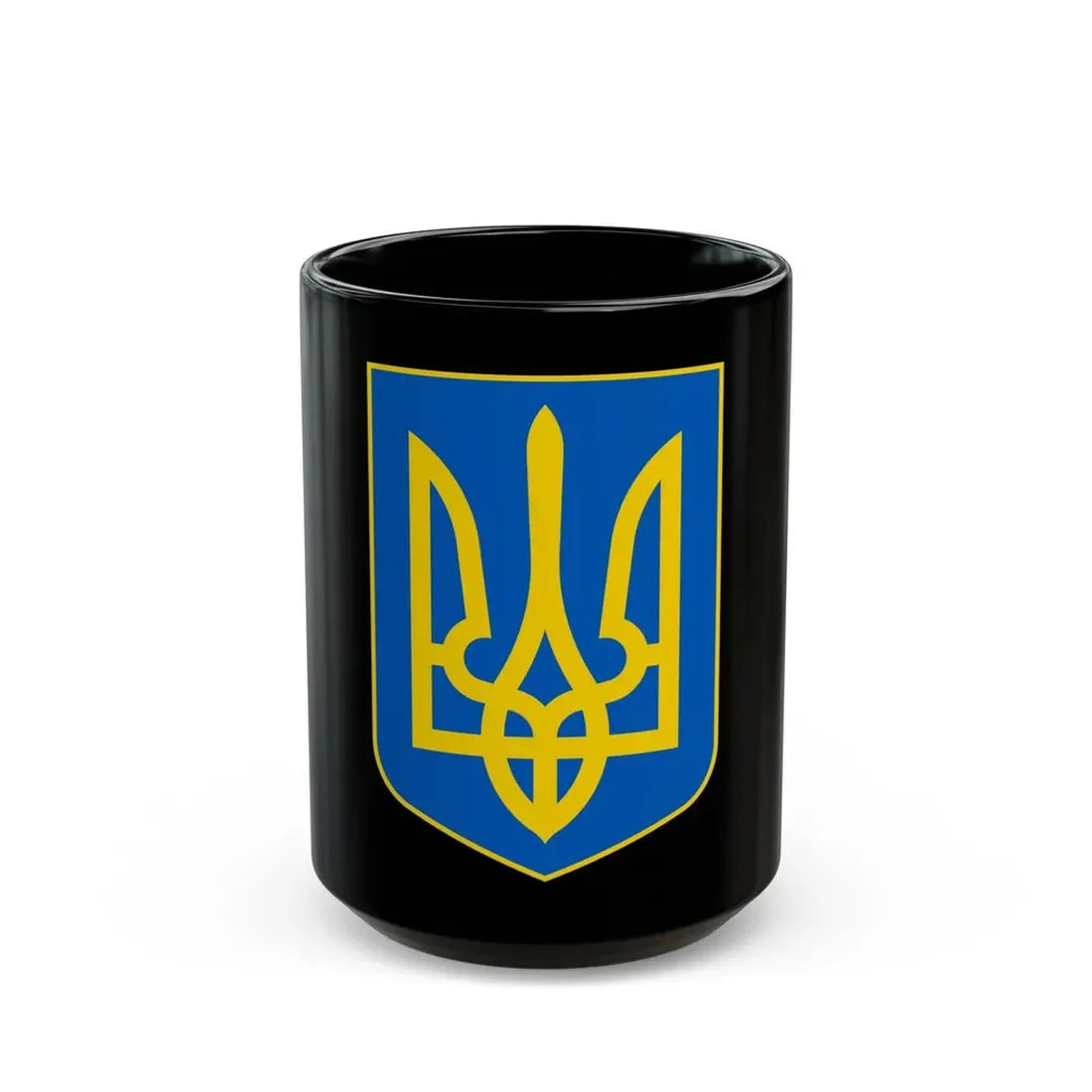 Lesser Coat of Arms of Ukraine - Black Coffee Mug 15oz - Go Mug Yourself